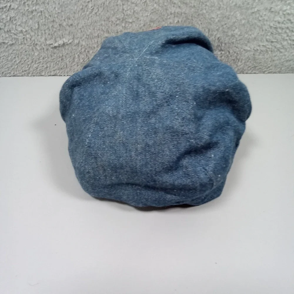 Disney Princess Girls Blue Denim Newsboy Cap Hat Pink Glitter 100%‎ Cotton 17216